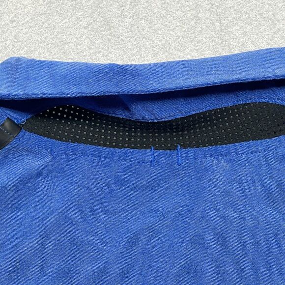 Nike Golf Tour Performance Polo Men XL Blue‎ Dri-FIT Short Sleeve Ventilated - Picture 10 of 12